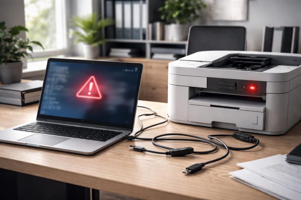 découvrez les raisons pour lesquelles votre imprimante apparaît hors connexion et comment résoudre ce problème pour que votre pc la détecte à nouveau rapidement.