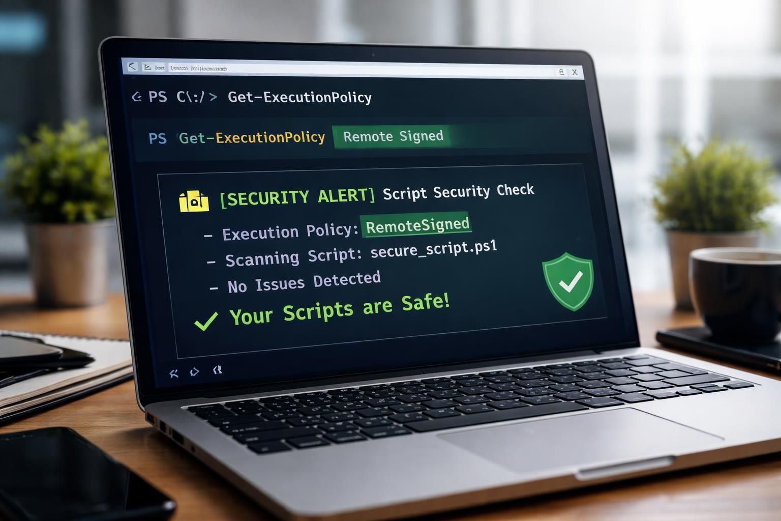 découvrez comment activer l'exécution des scripts powershell en toute sécurité, avec un guide des options recommandées pour protéger votre système.