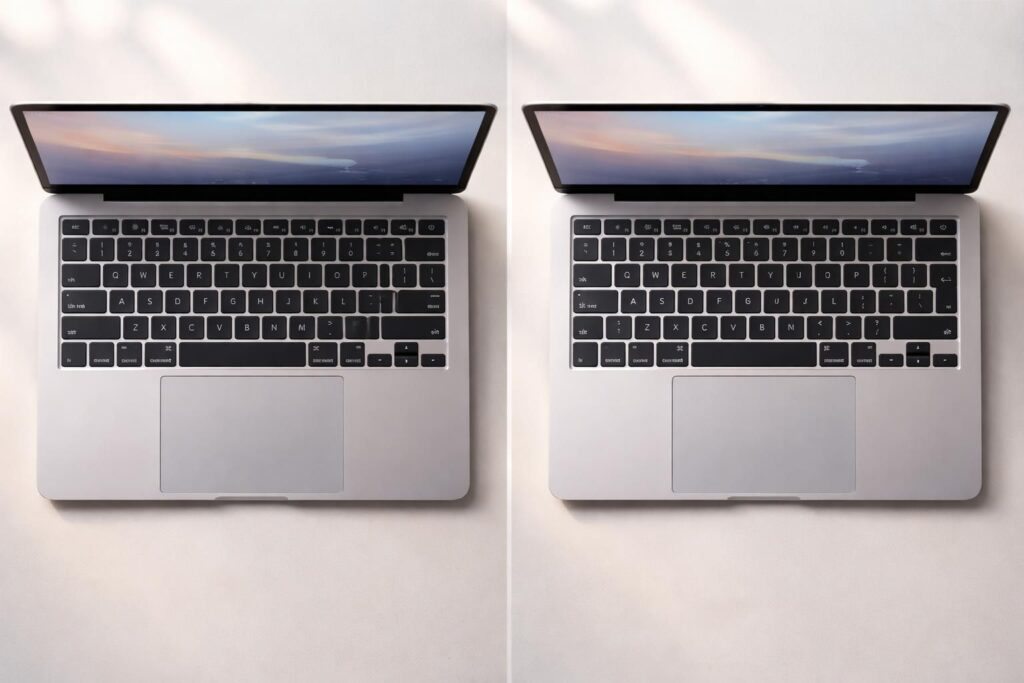 découvrez les différences entre le clavier qwerty sur macbook air et le clavier azerty classique, pour une meilleure utilisation et adaptation à vos besoins.