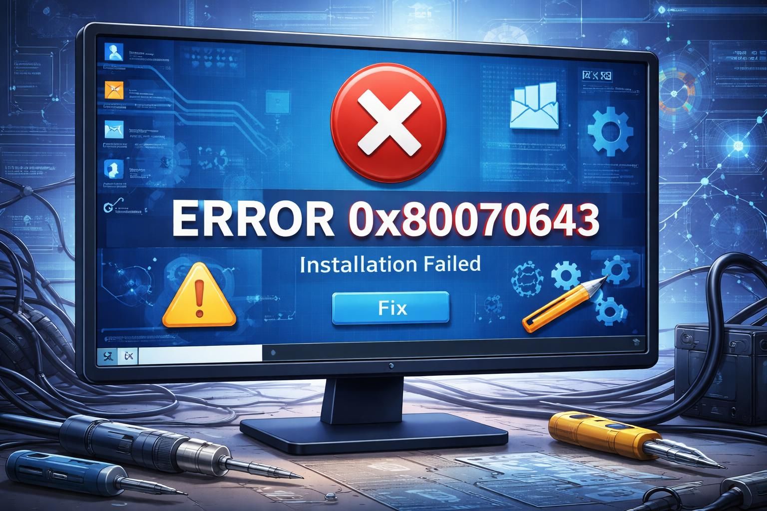 découvrez comment résoudre l'erreur 0x80070643 sur windows avec des solutions efficaces, sans avoir à réinstaller complètement votre système d'exploitation.